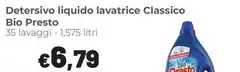 Bio Presto - Detersivo Liquido Lavatrice Classico Bio Presto - Detersivo Liquido Lavatrice Classico