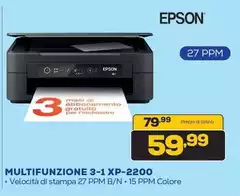 Epson - Multifunzione 3-1 Xp-2200 Epson - Multifunzione 3-1 Xp-2200