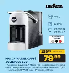 Lavazza - Macchina Del Caffè Jolieplus Evo Lavazza - Macchina Del Caffè Jolieplus Evo