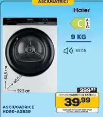 Haier - Asciugatrice HD90-A3939 Haier - Asciugatrice HD90-A3939