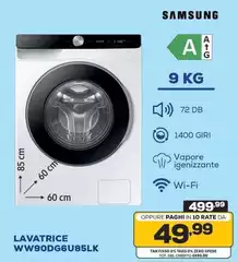 Samsung - Lavatrice WW90DG6U85LK