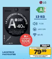 LG - Lavatrice F4X7013TBB 