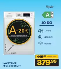 Whirlpool - Lavatrice FFB1048BSVIT