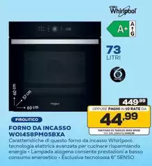 Whirlpool - Forno Da Incasso WO14S8PM05BXA Whirlpool - Forno Da Incasso WO14S8PM05BXA