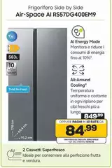 Samsung - Frigorifero Side By Side Air Space AI RS57DG400EM9 Samsung - Frigorifero Side By Side Air Space AI RS57DG400EM9