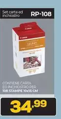 Continene Carta Ed Inchiostro Per 106 Stampe 10x15 Cm Continene Carta Ed Inchiostro Per 106 Stampe 10x15 Cm