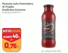 Granoro - Passata Solo Pomodoro Di Puglia Granoro - Passata Solo Pomodoro Di Puglia