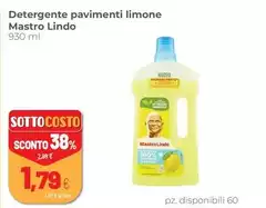 Mastro lindo - Detergente Pavimenti Limone Mastro lindo - Detergente Pavimenti Limone