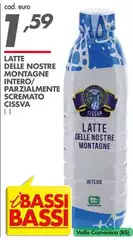 Cissva - Latte Delle Nostre Montagne Intero/ Parzialmente Scremato Cissva - Latte Delle Nostre Montagne Intero/ Parzialmente Scremato