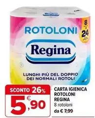 Regina - Carta Igienica Rotoloni Regina - Carta Igienica Rotoloni