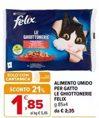 Purina - Alimento Umido Per Gatto Le Ghiottonerie Felix Purina - Alimento Umido Per Gatto Le Ghiottonerie Felix
