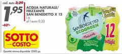 San Benedetto - Acqua Naturale/Frizzante