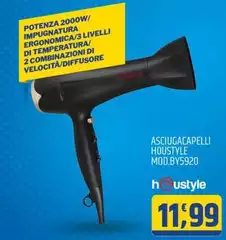 Houstyle - Asciugacapelli Mod.BY5920 Houstyle - Asciugacapelli Mod.BY5920