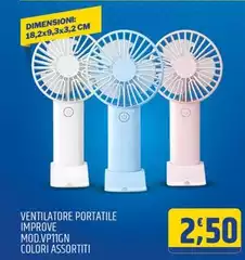 Improve - Ventilatore Portatile Mod.VP11GN Improve - Ventilatore Portatile Mod.VP11GN