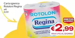 Regina - Carta Igienica Rotoloni Regina - Carta Igienica Rotoloni