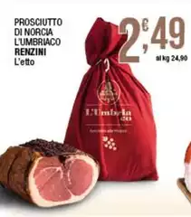 Renzini - Prosciutto Di Norcia L'umbriaco Renzini - Prosciutto Di Norcia L'umbriaco