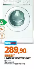 Indesit - Lavatrice MtWC91296WIT Indesit - Lavatrice MtWC91296WIT