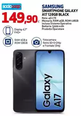 Samsung - Smartphone Galaxy A17 128GB Black Samsung - Smartphone Galaxy A17 128GB Black