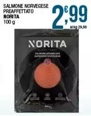 Norita - Salmone Norvegese Preaffettato Norita - Salmone Norvegese Preaffettato