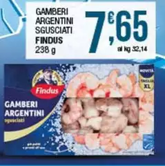 Findus - Gamberi Argentini Sgusciati Findus - Gamberi Argentini Sgusciati