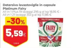 Fairy - Detersivo Lavastoviglie In Capsule Platinum Fairy - Detersivo Lavastoviglie In Capsule Platinum
