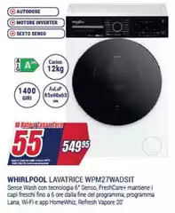 Whirlpool - Lavatrice WPM2TWADSIT Whirlpool - Lavatrice WPM2TWADSIT