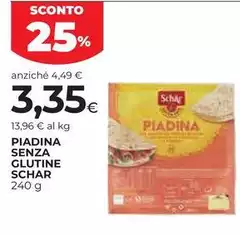 Schar - Piadina Senza Glutine Schar - Piadina Senza Glutine