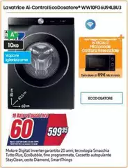 Samsung - Lavatrice AI Control Ecodosatore WW10FGU94LBU3 Samsung - Lavatrice AI Control Ecodosatore WW10FGU94LBU3