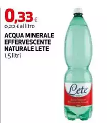 Lete - Acqua Minerale Effervescente Naturale Lete - Acqua Minerale Effervescente Naturale