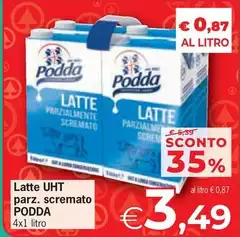 Podda - Latte Uht Parz. Scremato Podda - Latte Uht Parz. Scremato