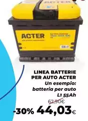 Acter - Linea Batterie Per Auto