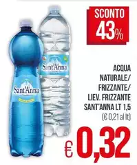 Sant'anna - Acqua Naturale/Frizzante/Liev.Frizzante