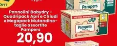 Pampers - Pannolini Babydry - Quadripack Apri E Chiudi E Megapack Mutandino-tagile Assortite Pampers - Pannolini Babydry - Quadripack Apri E Chiudi E Megapack Mutandino-tagile Assortite