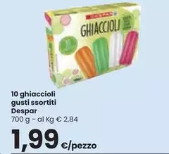 Despar - 10 Ghiaccioli Gusti Ssortiti Despar - 10 Ghiaccioli Gusti Ssortiti