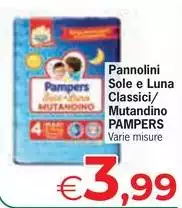 Pampers - Pannolini Sole E Luna Classici/ Mutandino Pampers - Pannolini Sole E Luna Classici/ Mutandino