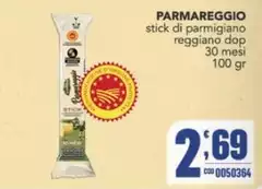 GranTerre - Parmareggio Stick Di Parmigiano Reggiano DOP 30 Mesi GranTerre - Parmareggio Stick Di Parmigiano Reggiano DOP 30 Mesi