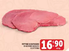 Fettine Sceltissime Di Bovino Adulto Scottona Fettine Sceltissime Di Bovino Adulto Scottona