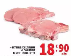 Fettine Sceltissime Di Vitello Da Latte Fettine Sceltissime Di Vitello Da Latte