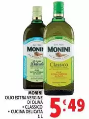 Monini - Olio Extra Vergine Di Oliva Classico/Cucina Delicata Monini - Olio Extra Vergine Di Oliva Classico/Cucina Delicata