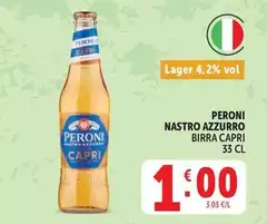 Peroni - Nastro Azzurro Birra Capri Peroni - Nastro Azzurro Birra Capri