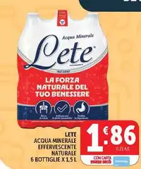 Lete - Acqua Minerale Effervescente Naturale Lete - Acqua Minerale Effervescente Naturale