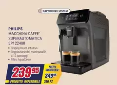 Philips - Macchina Caffe' Superautomatica EP122400 Philips - Macchina Caffe' Superautomatica EP122400