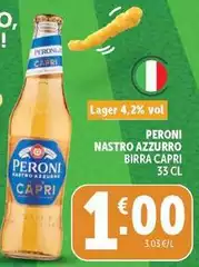 Peroni - Nastro Azzurro Birra Capri