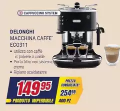 De Longhi - Macchina Caffe' EC0311 De Longhi - Macchina Caffe' EC0311