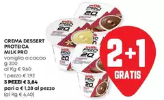 Milk Pro - Crema Dessert Proteica Vaniglia 