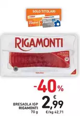 Rigamonti - Bresaola IGP Rigamonti - Bresaola IGP