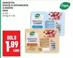 Pam - Pancetta Dolce O Affumicata A Dadini
