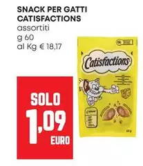 Catisfactions - Snack Per Gatti Catisfactions - Snack Per Gatti