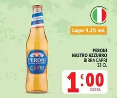 Peroni - Nastro Azzurro Birra Capri