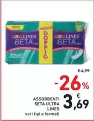Lines - Assorbenti Seta Ultra
